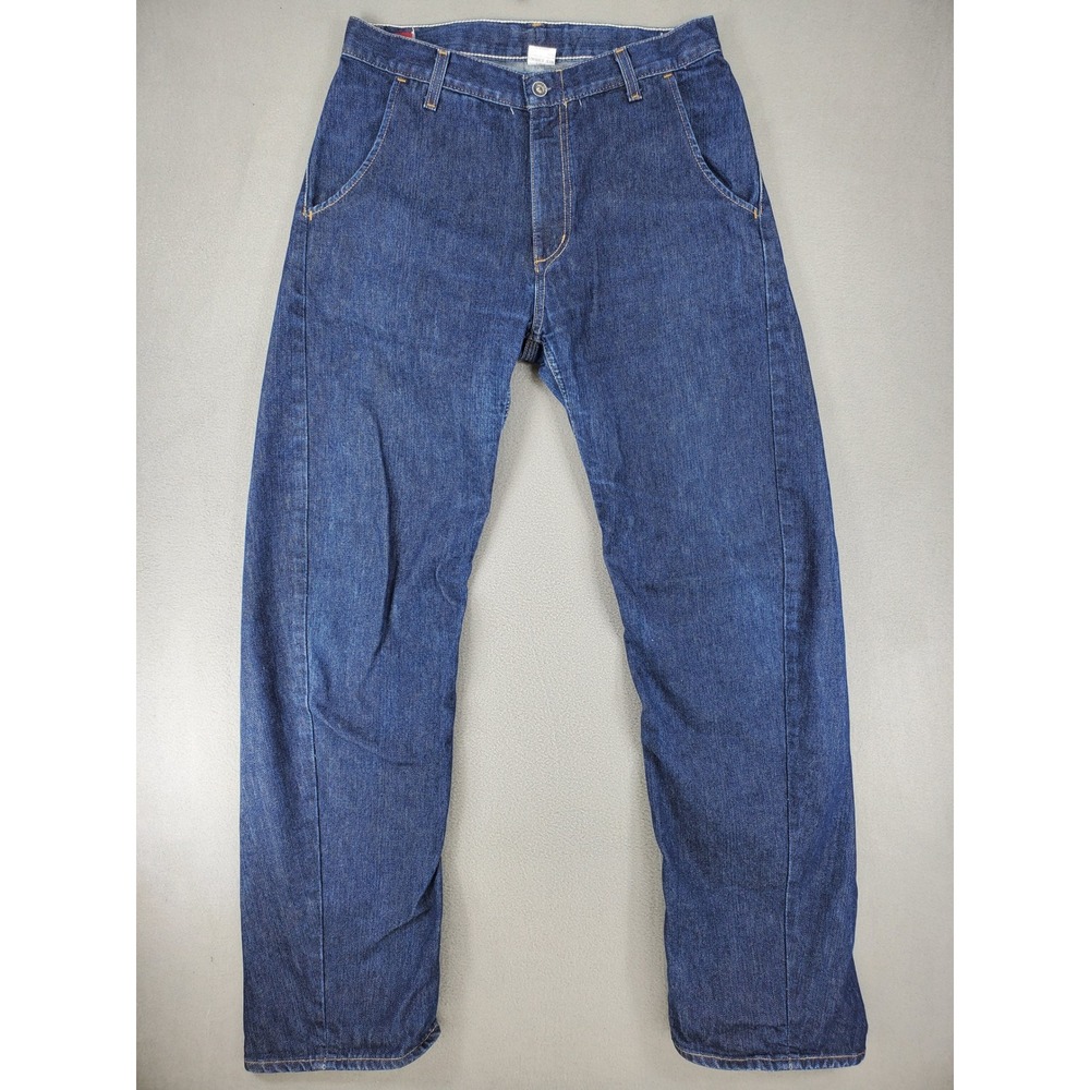Gap Torqued Jean Mens 33x34 Blue Twisted Seam Relaxed Fit Denim 90s y2k Vintage